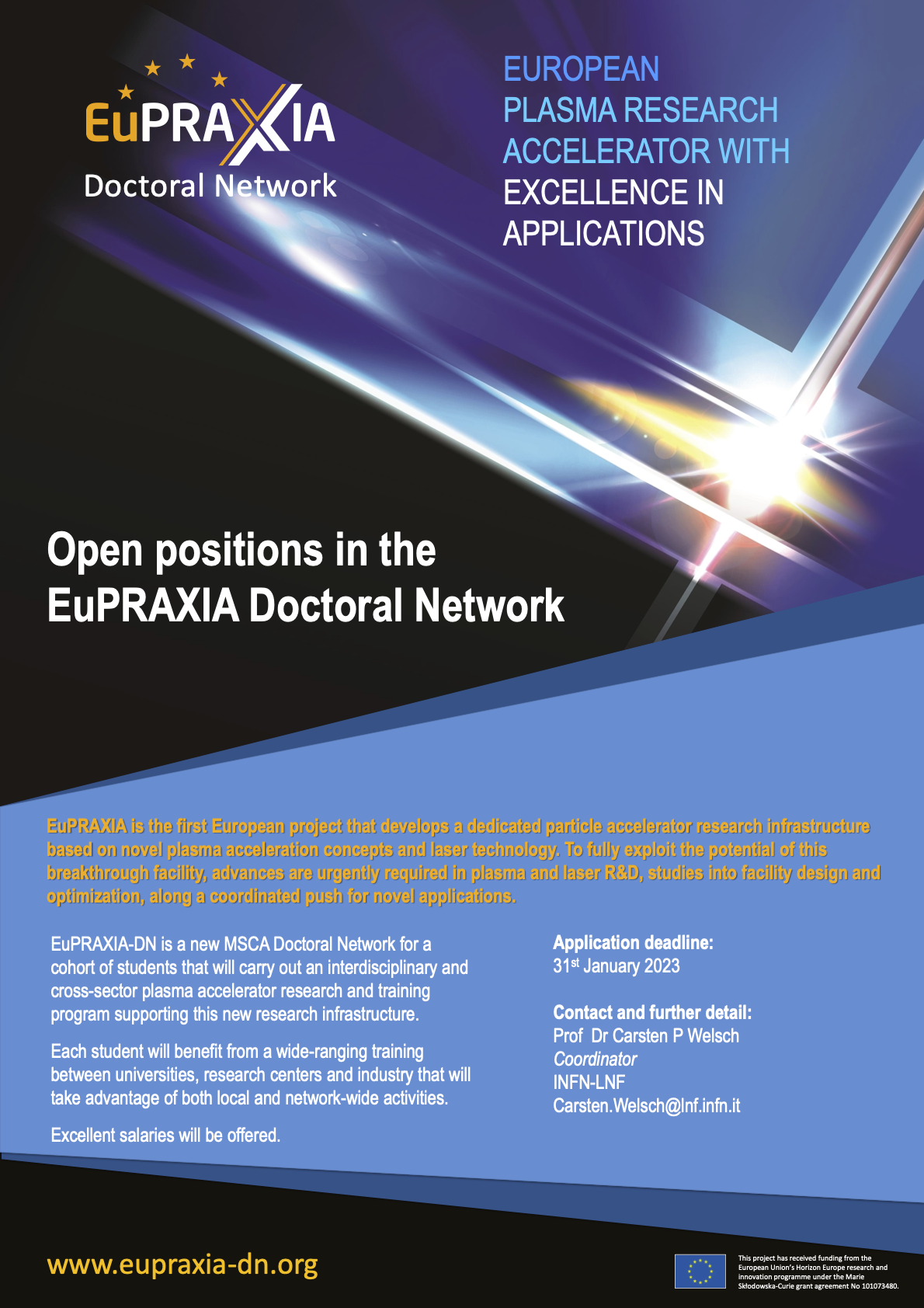 EuPRAXIA recruitment poster